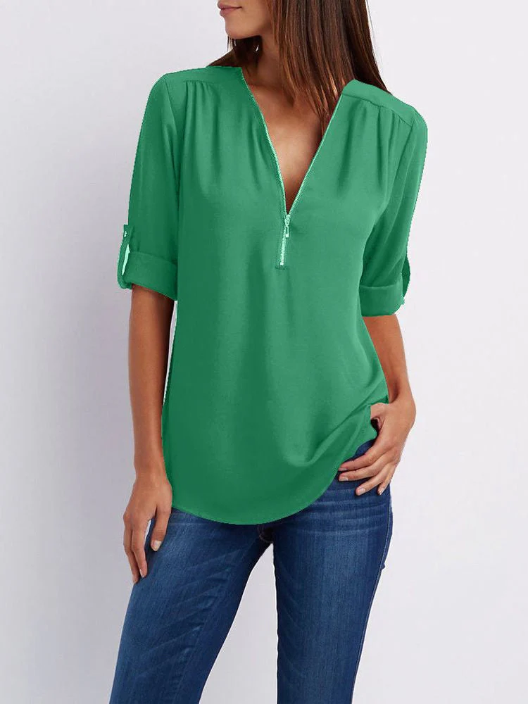 Heidi-Mode | Langärmelige Lockere Bluse - Image 12