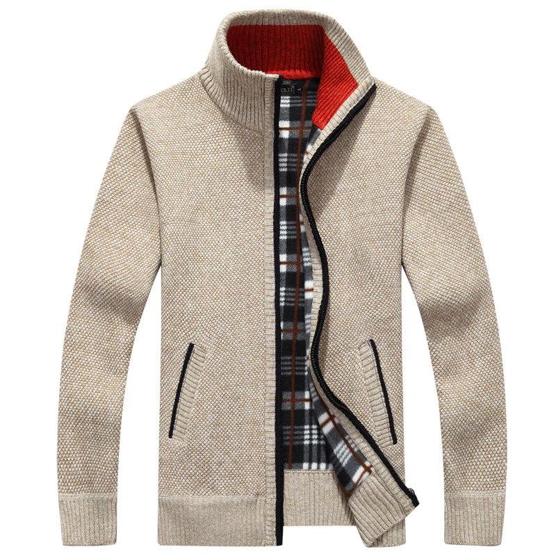 Heidi-Mode | Herren Full-Zip Strickjacke