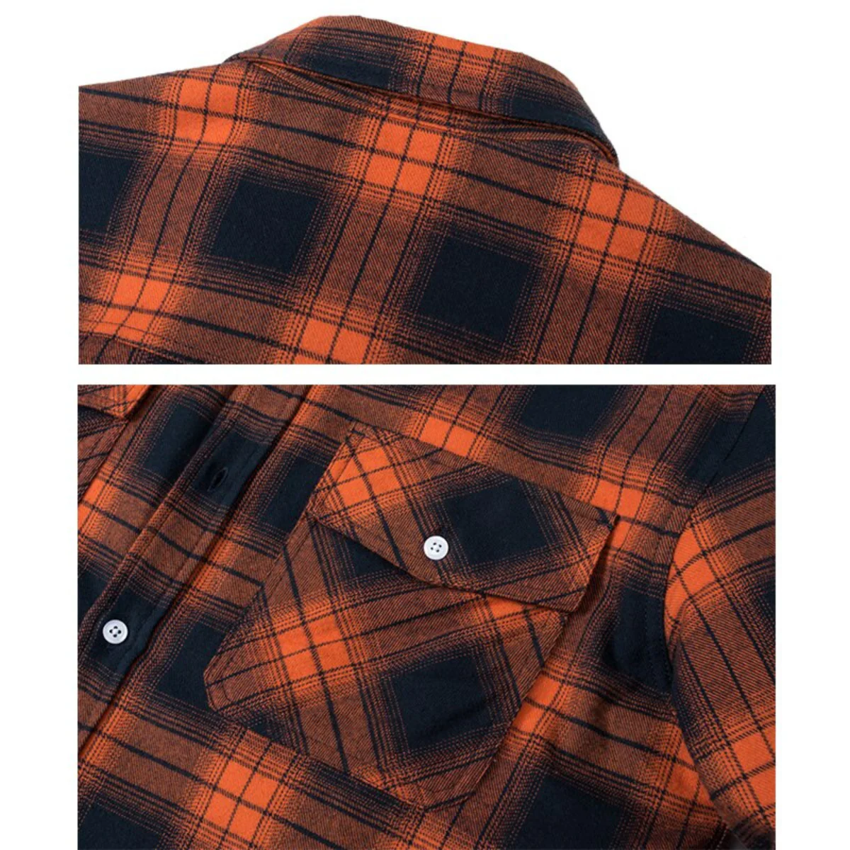 Heidi-Mode | Herren Sherpa gefütterte Flanellhemdenjacke - Image 2