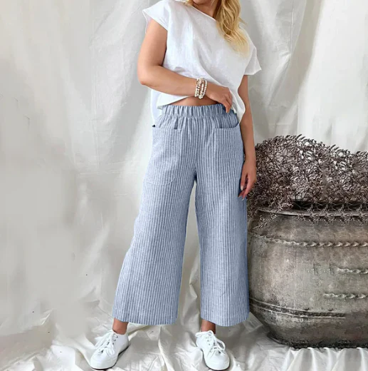 Heidi-Mode | Mühelos Gestreifte Culotte Danife - Image 8