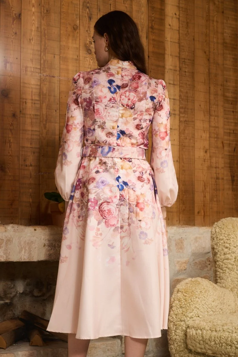 Heidi-Mode | Midi Hemdkleid mit Blumendruck - Image 3