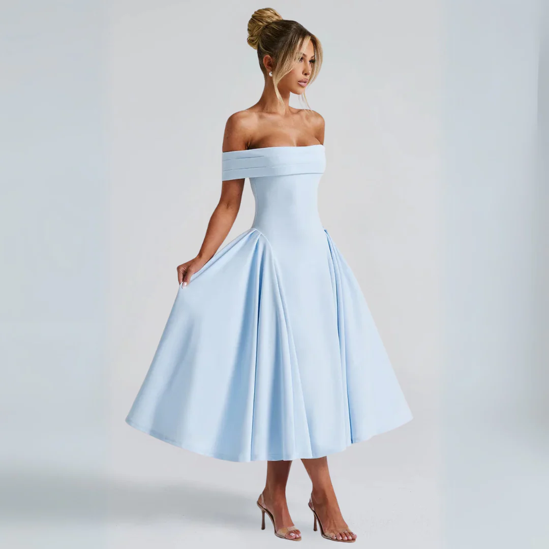 Heidi-Mode | Midi-Kleid Elegant Blau - Image 6