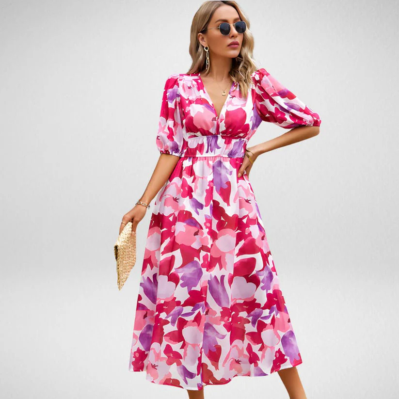 Heidi-Mode | Midi Kleid mit Dreiviertelärmeln - Image 6