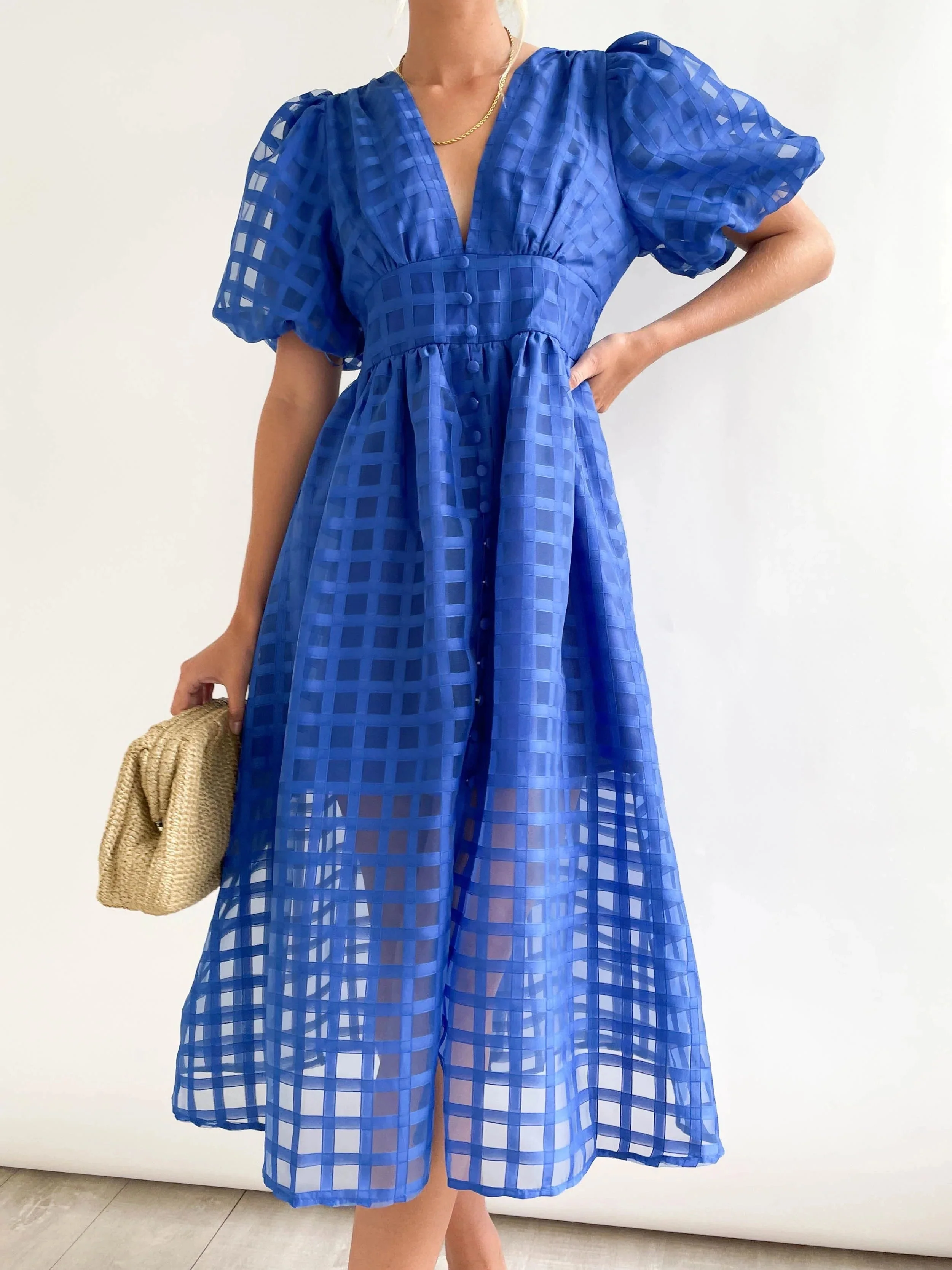 Heidi-Mode | Midikleid mit Puffärmeln - Image 14