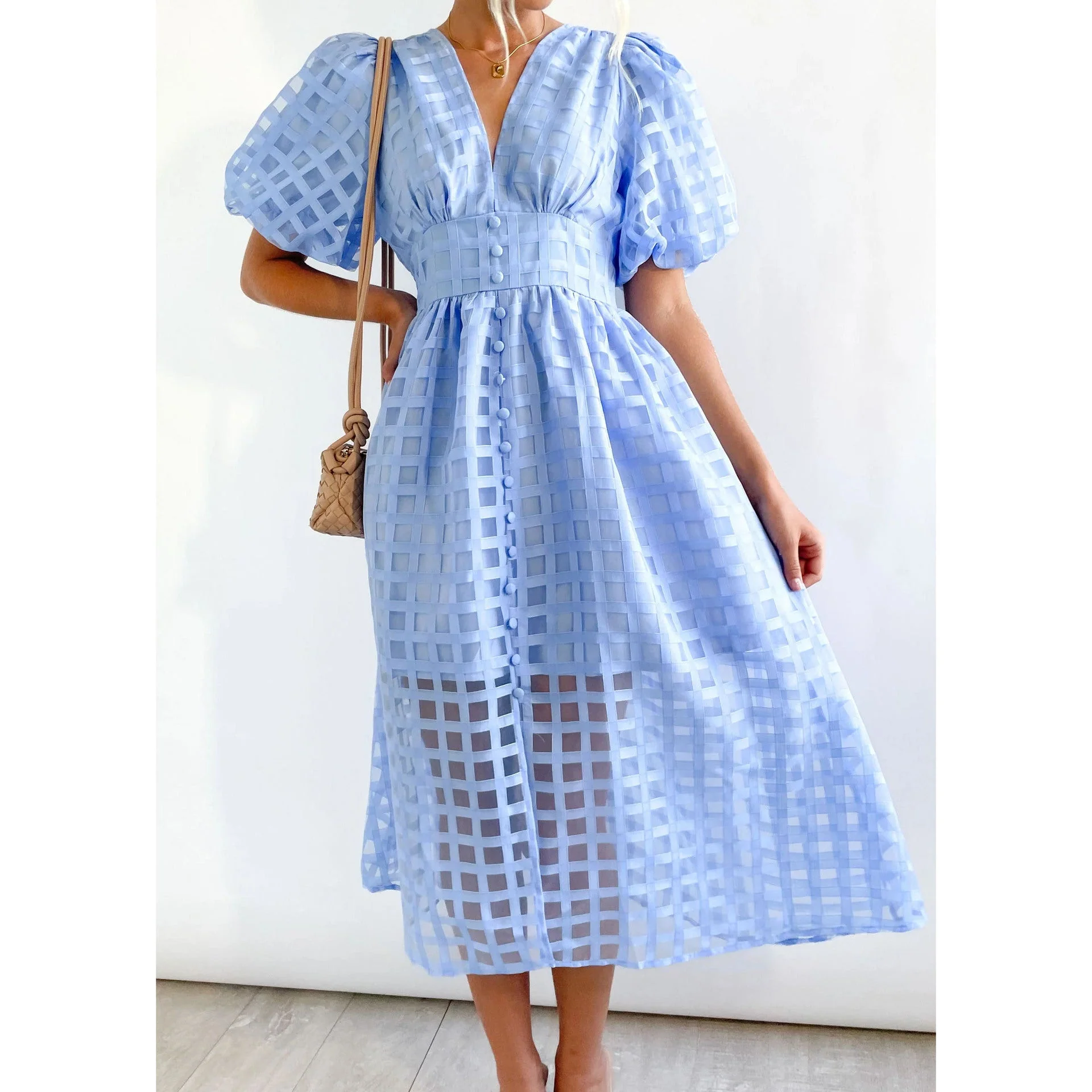 Heidi-Mode | Midikleid mit Puffärmeln - Image 21