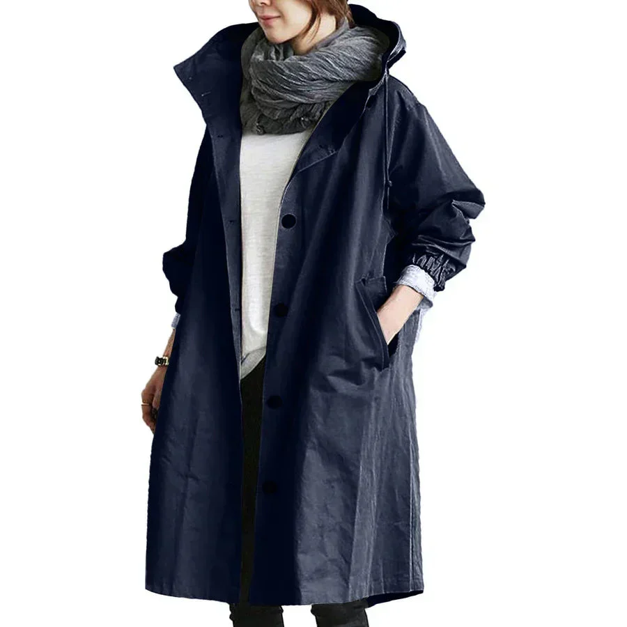 Heidi-Mode | mit Kapuze Übergroß Parka Jacke Regenjacke für Damen - Image 4