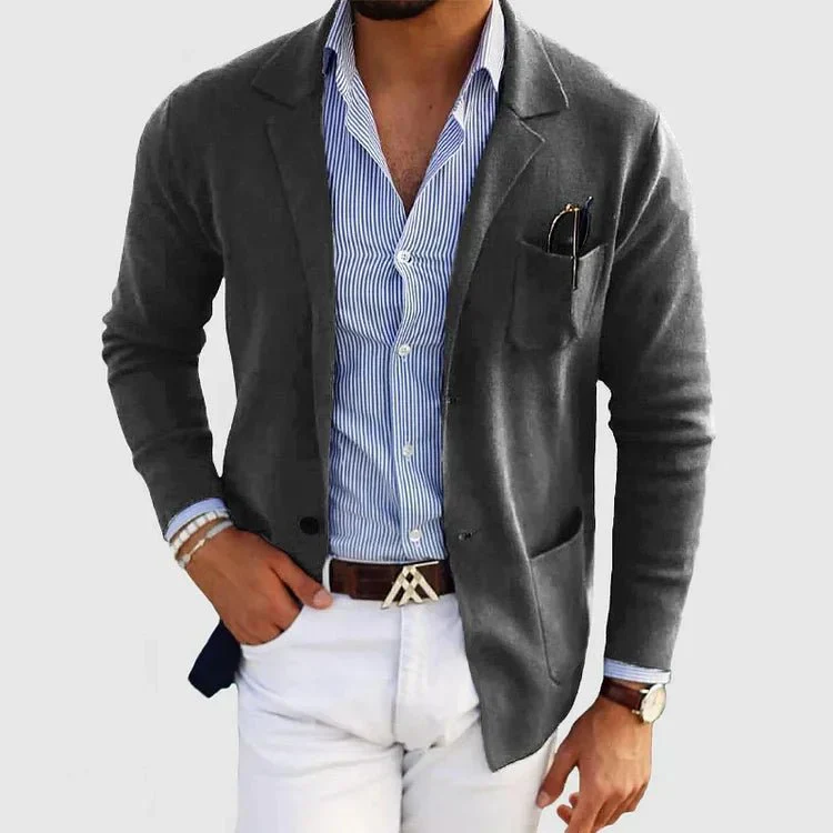 Heidi-Mode | Herren Casual Strickblazer - Image 7