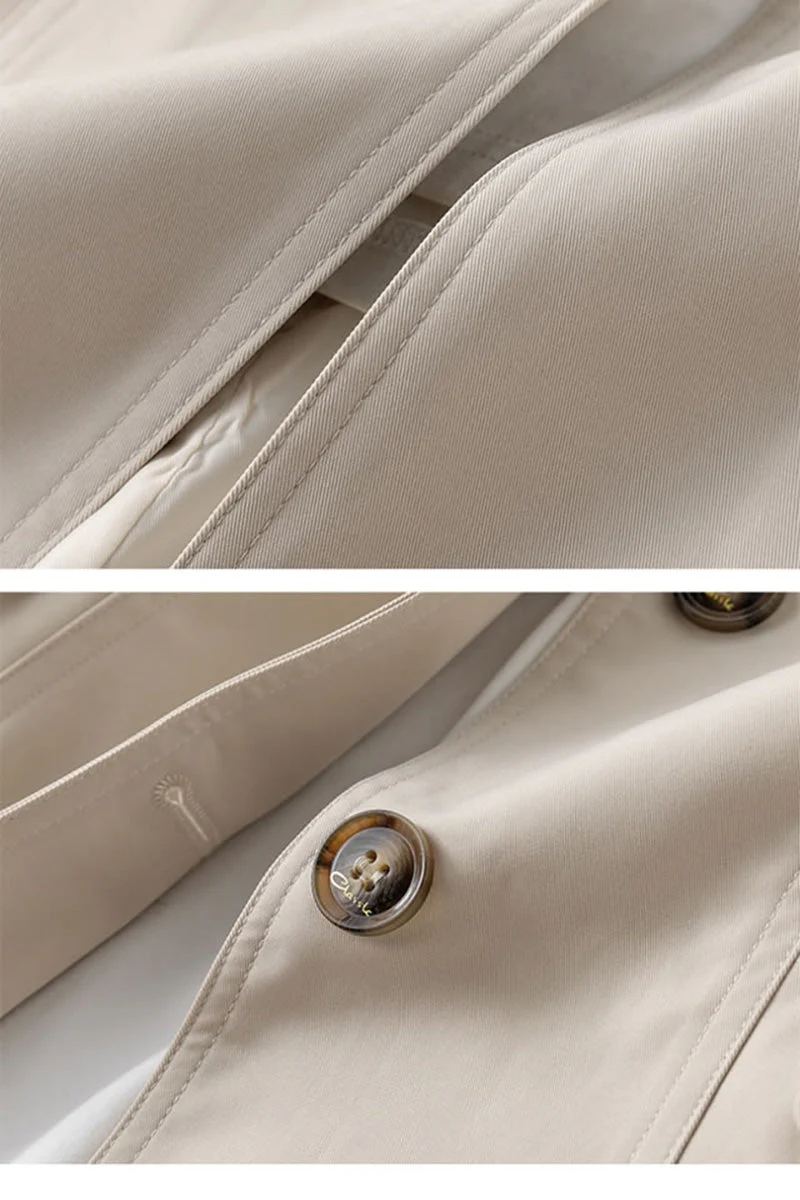 Heidi-Mode | Moderner Trenchcoat mit Hohem Kragen und Knöpfen für Damen - Image 2