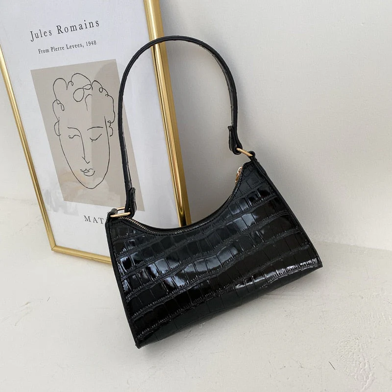 Heidi-Mode | Modische Exquisite Einkaufstasche Tote Schultertaschen Einfarbig Kettentasche für Damen