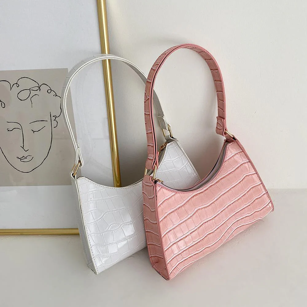 Heidi-Mode | Modische Exquisite Einkaufstasche Tote Schultertaschen Einfarbig Kettentasche für Damen - Image 5