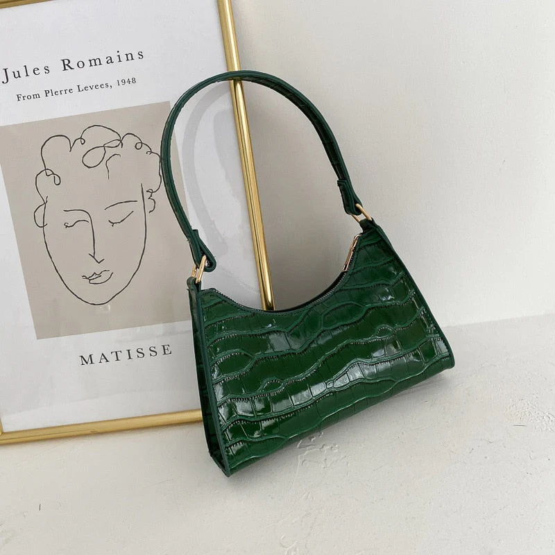 Heidi-Mode | Modische Exquisite Einkaufstasche Tote Schultertaschen Einfarbig Kettentasche für Damen - Image 6