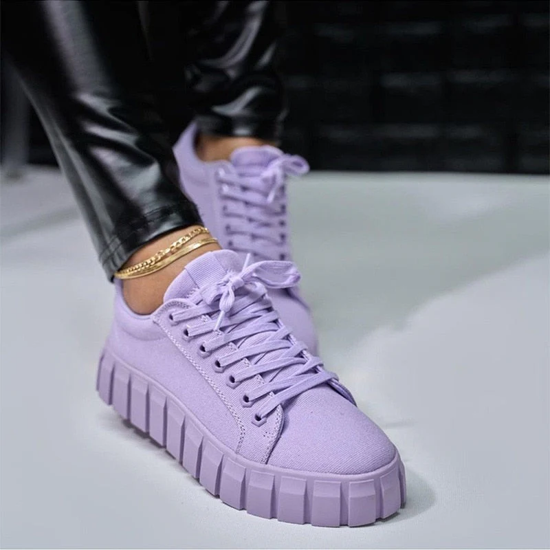 Heidi-Mode | Modische Orthopädische Damen-Sportschuhe mit Plateausohle - Image 3