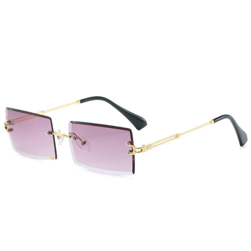 Heidi-Mode | Modische Rechteckige Sonnenbrille Im Retro Stil - Image 2
