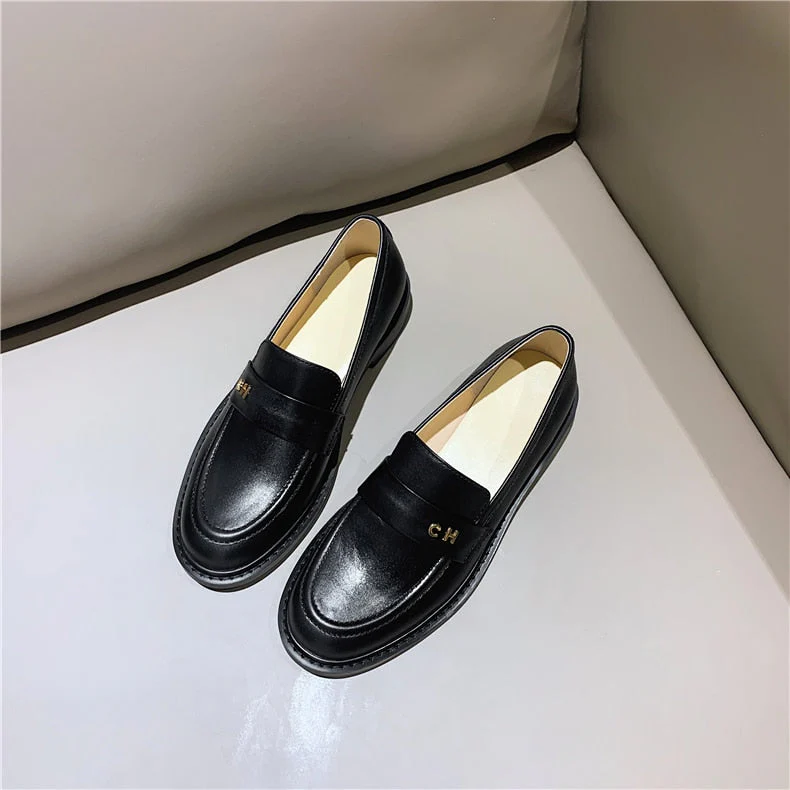 Heidi-Mode | Multi Color Block Echtes Leder Loafer - Image 11