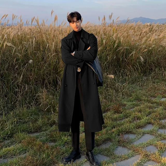 Heidi-Mode | Neue Herbst Trenchcoats für Herren Langer, Modischer Oberbekleidungs Trenchcoat - Image 6