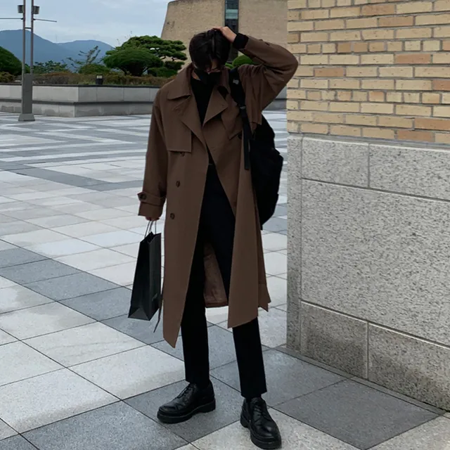 Heidi-Mode | Neue Herbst Trenchcoats für Herren Langer, Modischer Oberbekleidungs Trenchcoat - Image 7