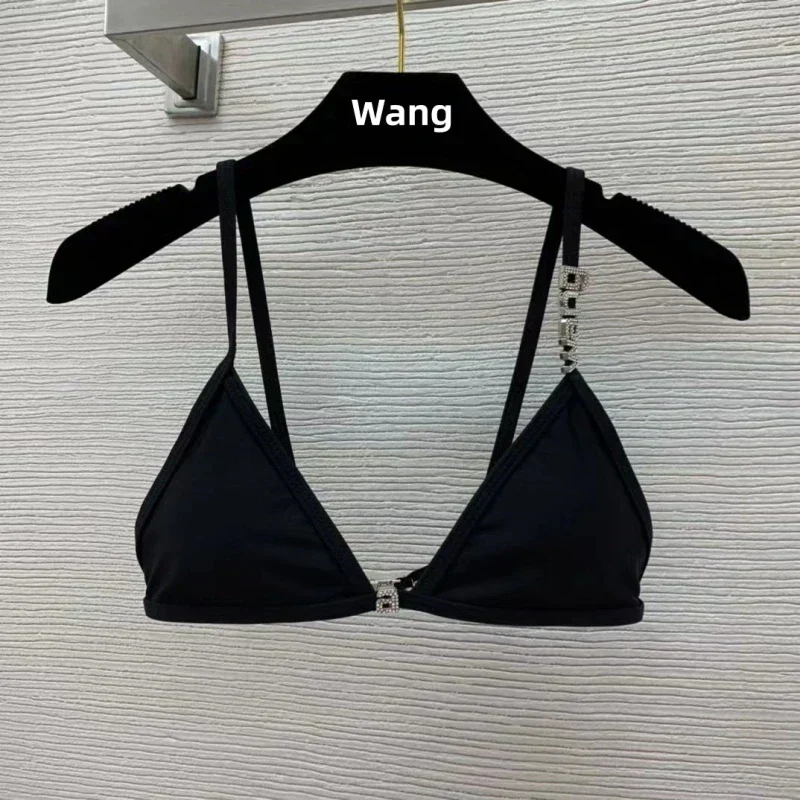 Heidi-Mode | Neuer Rhinestone Buchstaben Wang Strand Bikini Luxus Markendesigner Y2K Mode Sexy Frauen Strand Bikini Duo Set