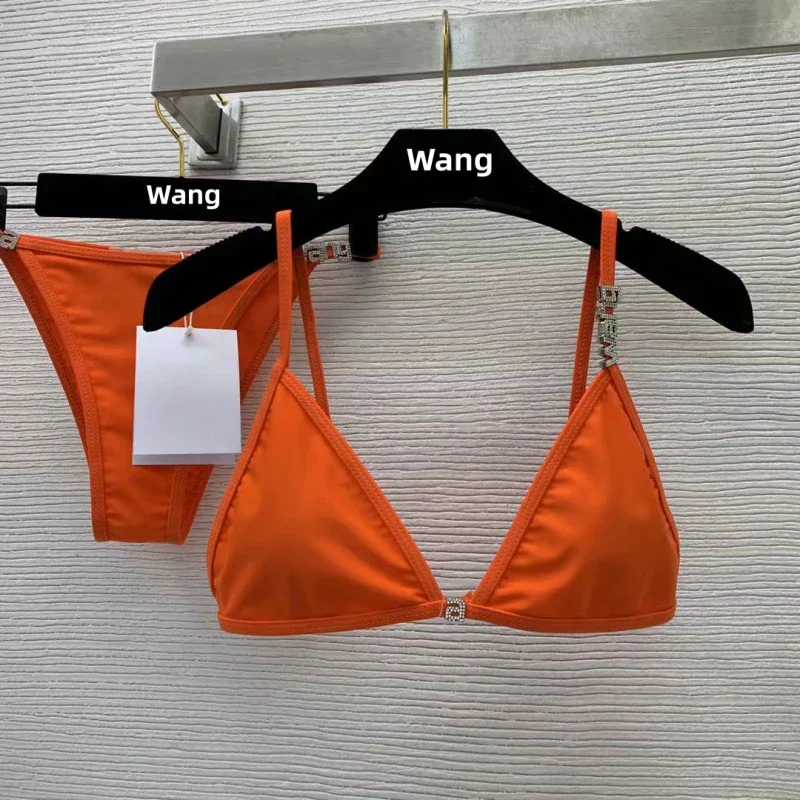 Heidi-Mode | Neuer Rhinestone Buchstaben Wang Strand Bikini Luxus Markendesigner Y2K Mode Sexy Frauen Strand Bikini Duo Set - Image 6
