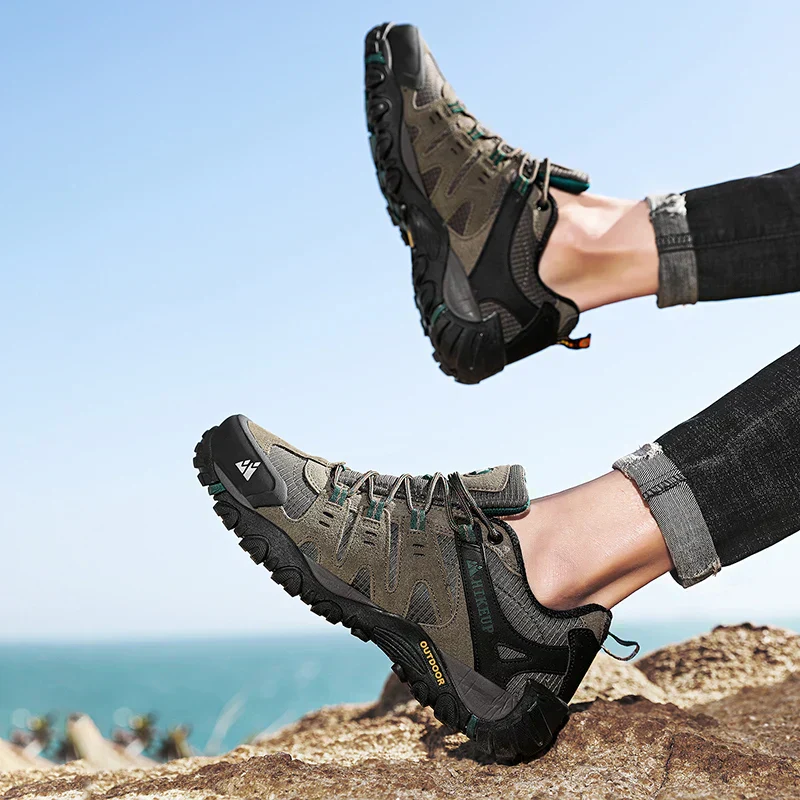 Heidi-Mode | Niedrig Wasserabweisende Wanderschuhe mit Robuster Sohle für Herren - Image 5