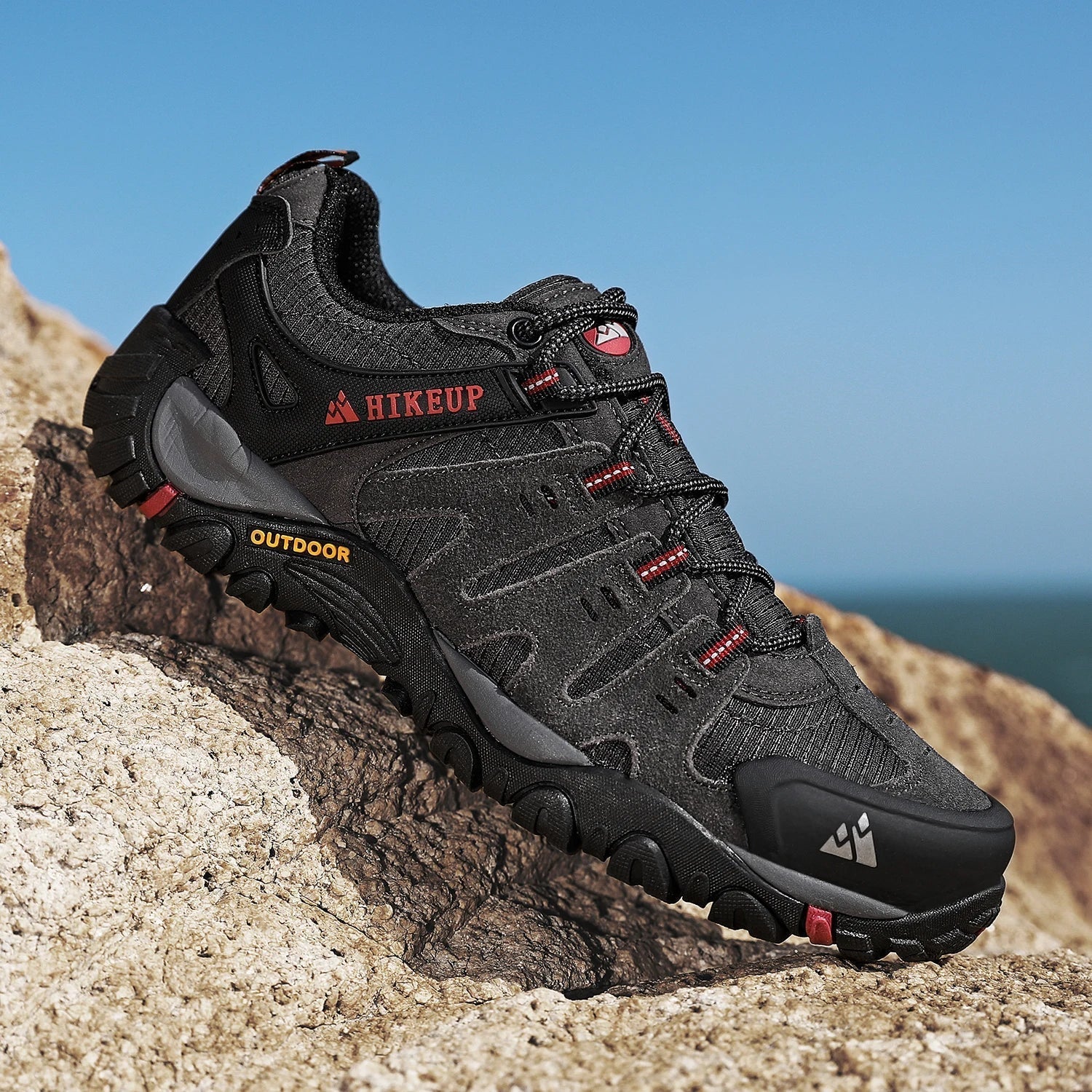 Heidi-Mode | Niedrig Wasserabweisende Wanderschuhe mit Robuster Sohle für Herren - Image 8