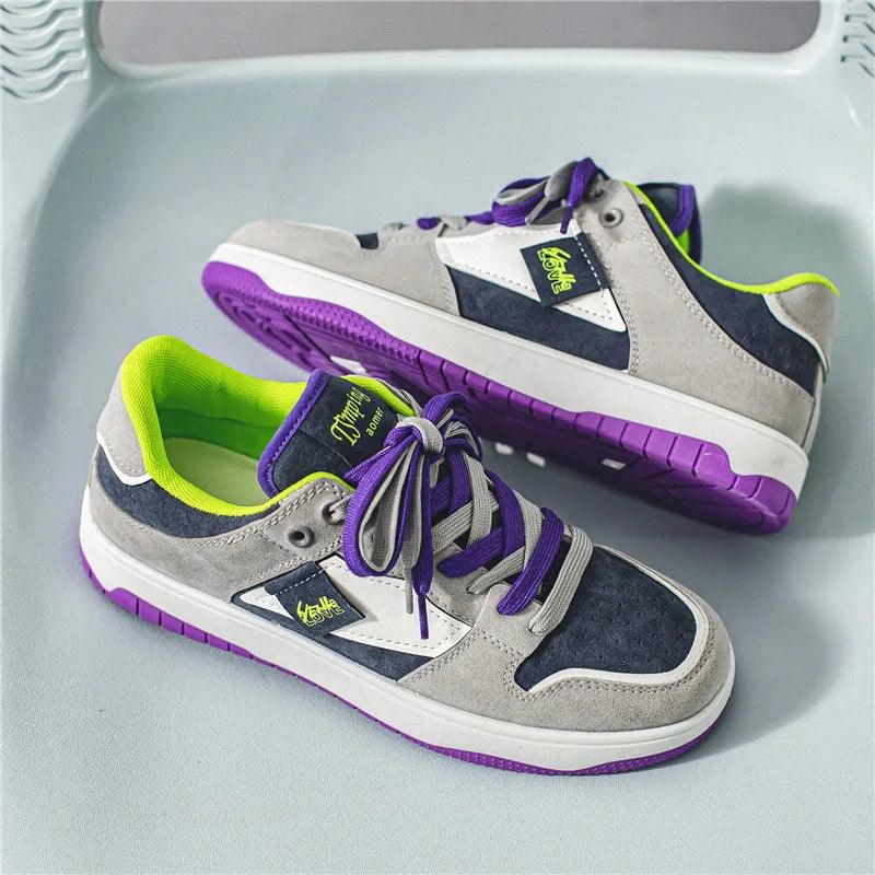 Heidi-Mode | Niedrige Skate Schuhe mit Kontrastierenden Schnürsenkeln - Image 14