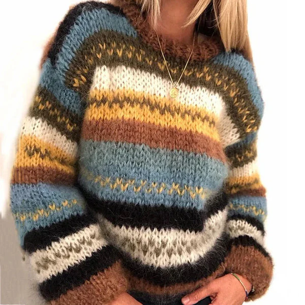 Heidi-Mode | Norwegerpullover - Warmer, Farbenfroher Skandinavischer Damenpullover - Image 3