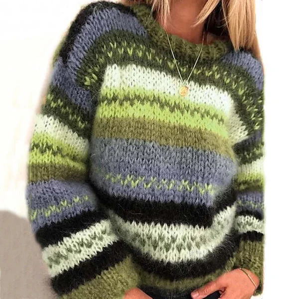 Heidi-Mode | Norwegerpullover - Warmer, Farbenfroher Skandinavischer Damenpullover - Image 4