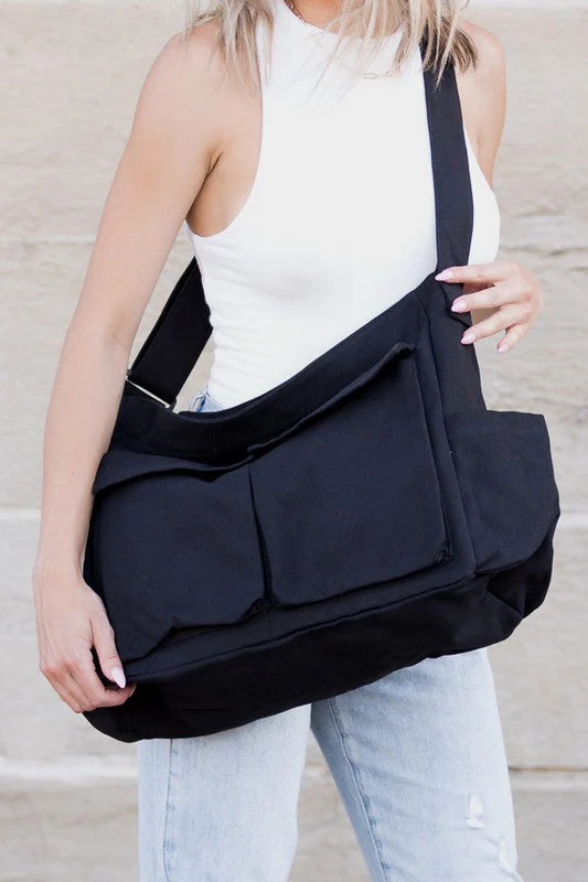 Heidi-Mode | Nova Übergröße Canvas Messenger Bag