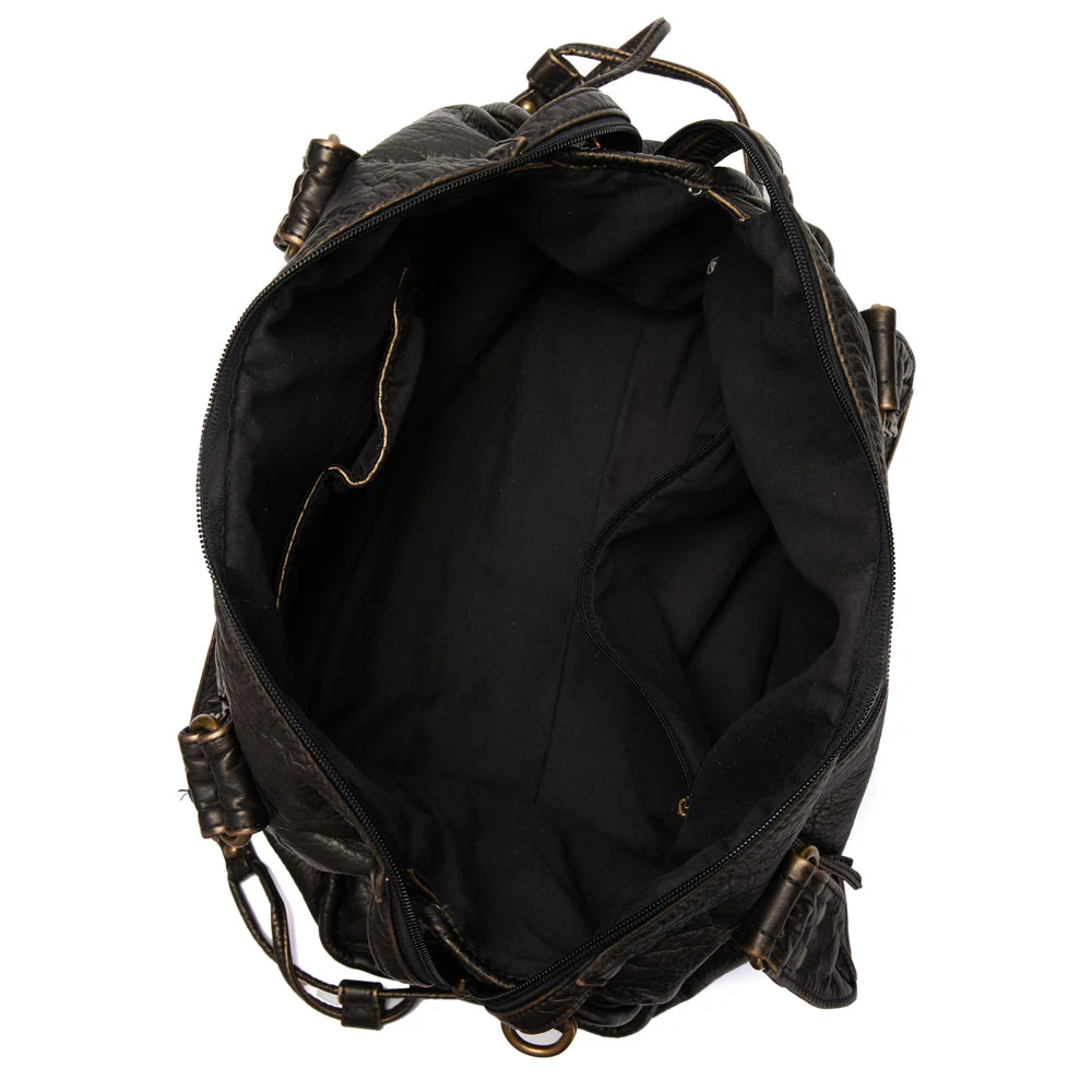 Heidi-Mode | Luxus Schwarze Lederhandtasche - Image 6