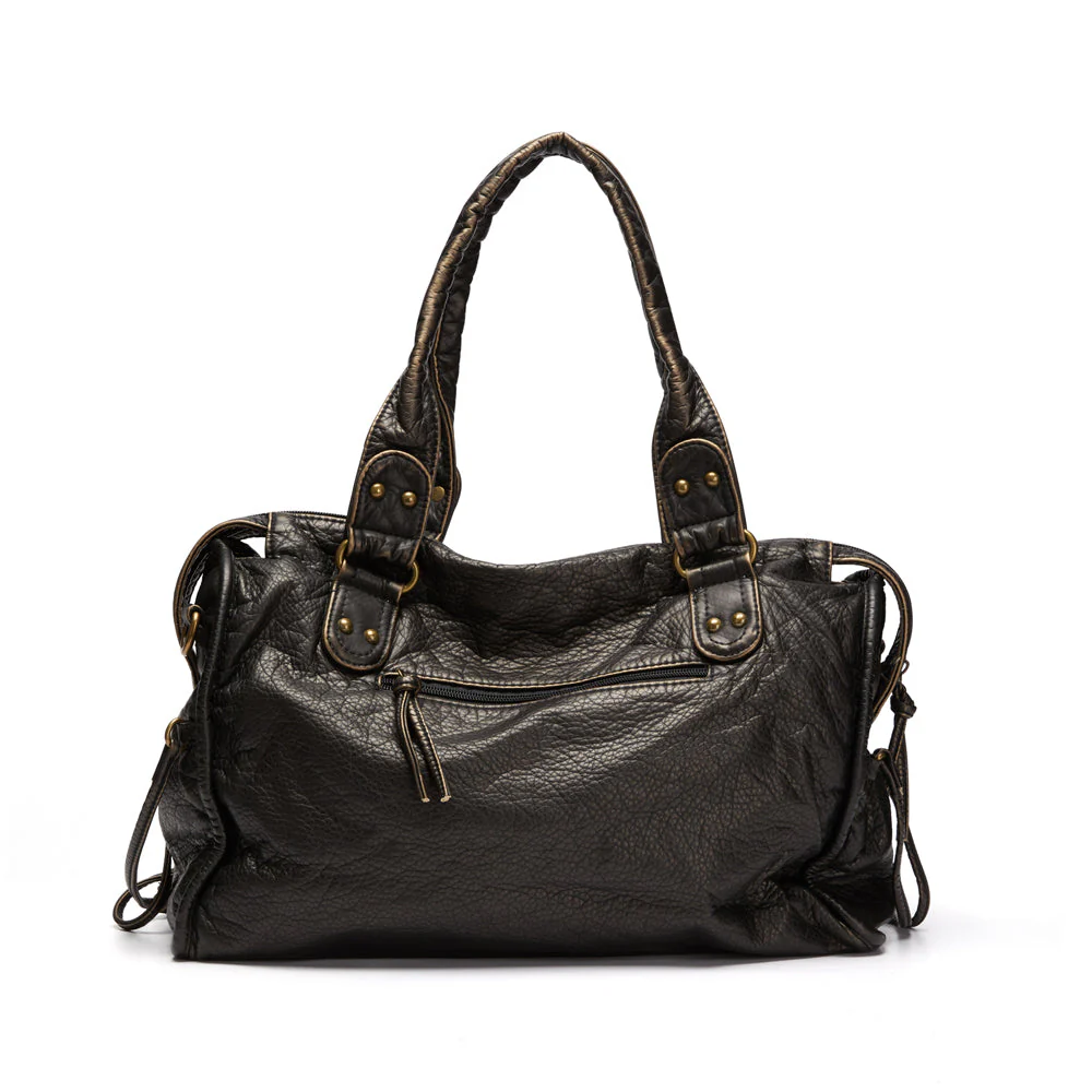 Heidi-Mode | Luxus Schwarze Lederhandtasche - Image 9