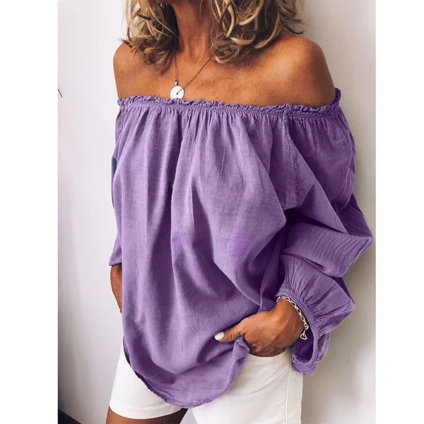 Heidi-Mode | Off Shoulder Bluse mit Eleganten Ballonärmeln - Image 2