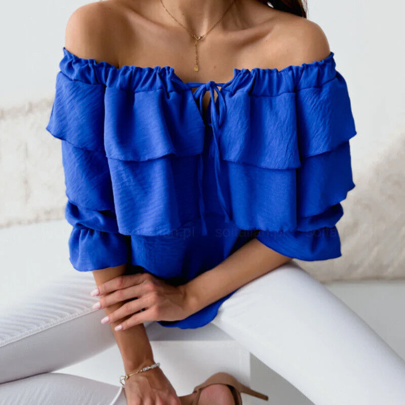 Heidi-Mode | Off Shoulder Schichtoberteil - Image 2