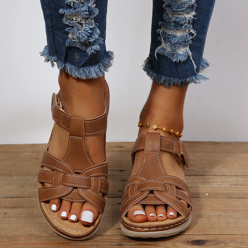 Heidi-Mode | Orthopädische Damen Klettverschluss-Sandalen - Image 3