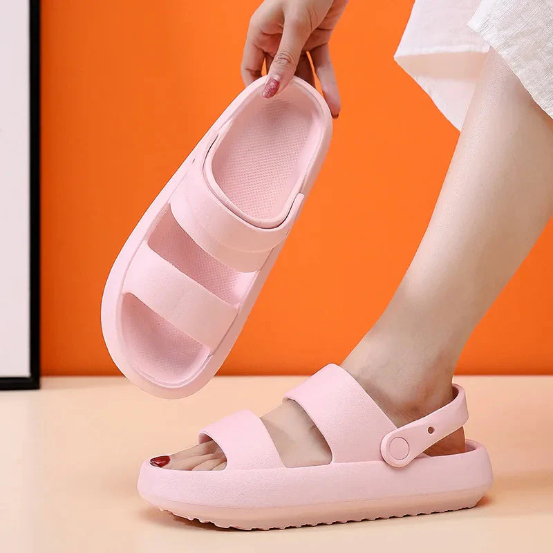 Heidi-Mode | Orthopädische Sandalen Comfort Plus Pantoletten mit Doppelriemen Gepolsterte, Lässige Slip-On-Sandalen - Image 12
