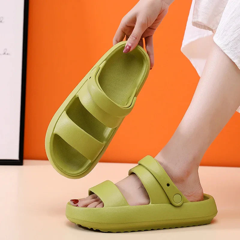 Heidi-Mode | Orthopädische Sandalen Comfort Plus Pantoletten mit Doppelriemen Gepolsterte, Lässige Slip-On-Sandalen - Image 13