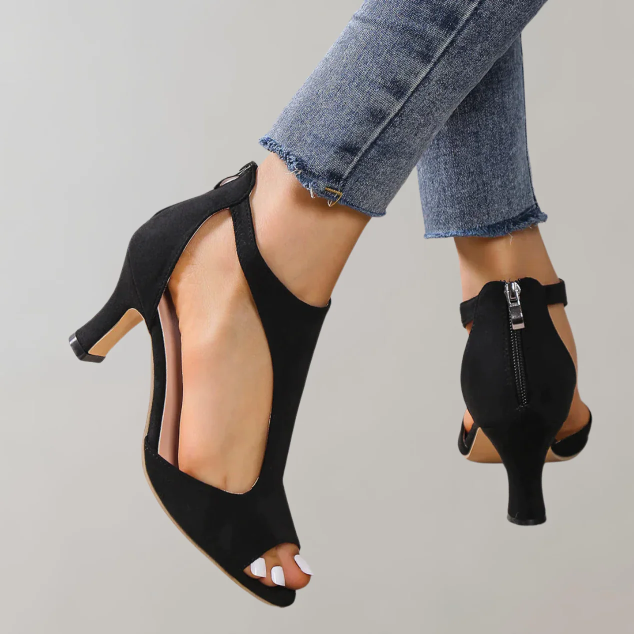 Heidi-Mode | Orthopädische Sandalen mit Absatz Sandalen mit Pantolette Damen - Image 2