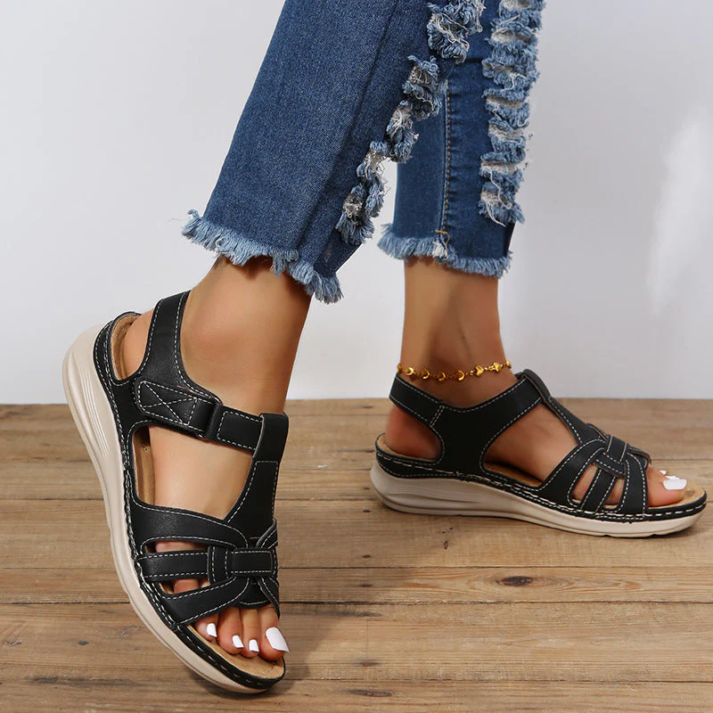 Heidi-Mode | Orthopädische Klettverschlussschuhe mit Dämpfungssohle für Damen - Image 2