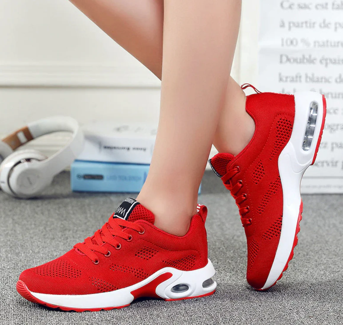 Heidi-Mode | Orthopädische Leichte, Atmungsaktive Sport Sneaker für Damen Sportlicher Lässig Running Schuh mit Air Cushion Sohle - Image 6