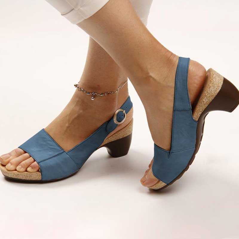 Heidi-Mode | Orthopädische Sandalen mit Keilabsatz für Damen - Image 5
