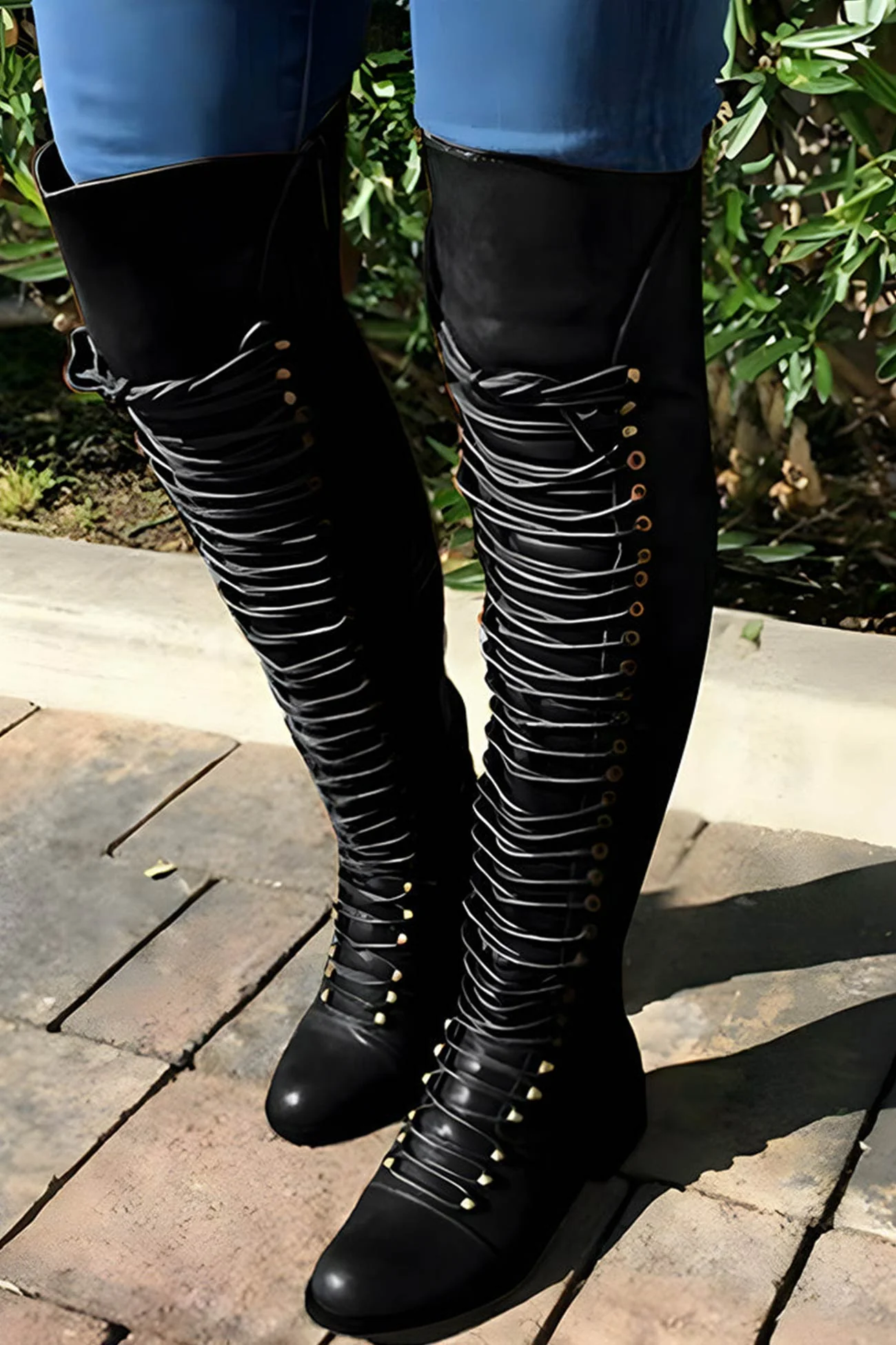 Heidi-Mode | Over-The-Knee Stiefel mit Schnürsenkeln - Image 14