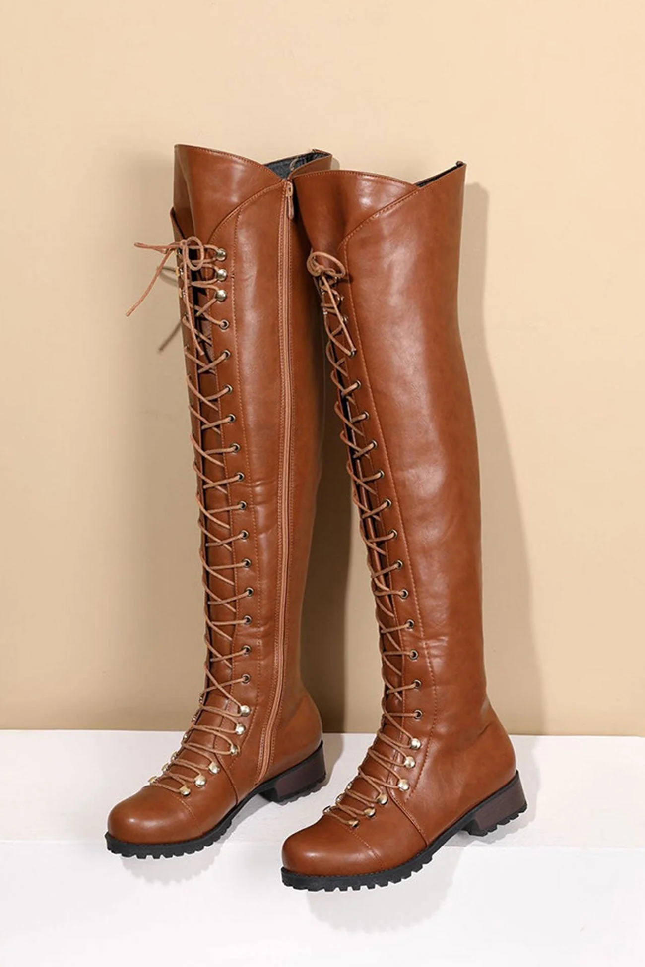 Heidi-Mode | Over-The-Knee Stiefel mit Schnürsenkeln - Image 2