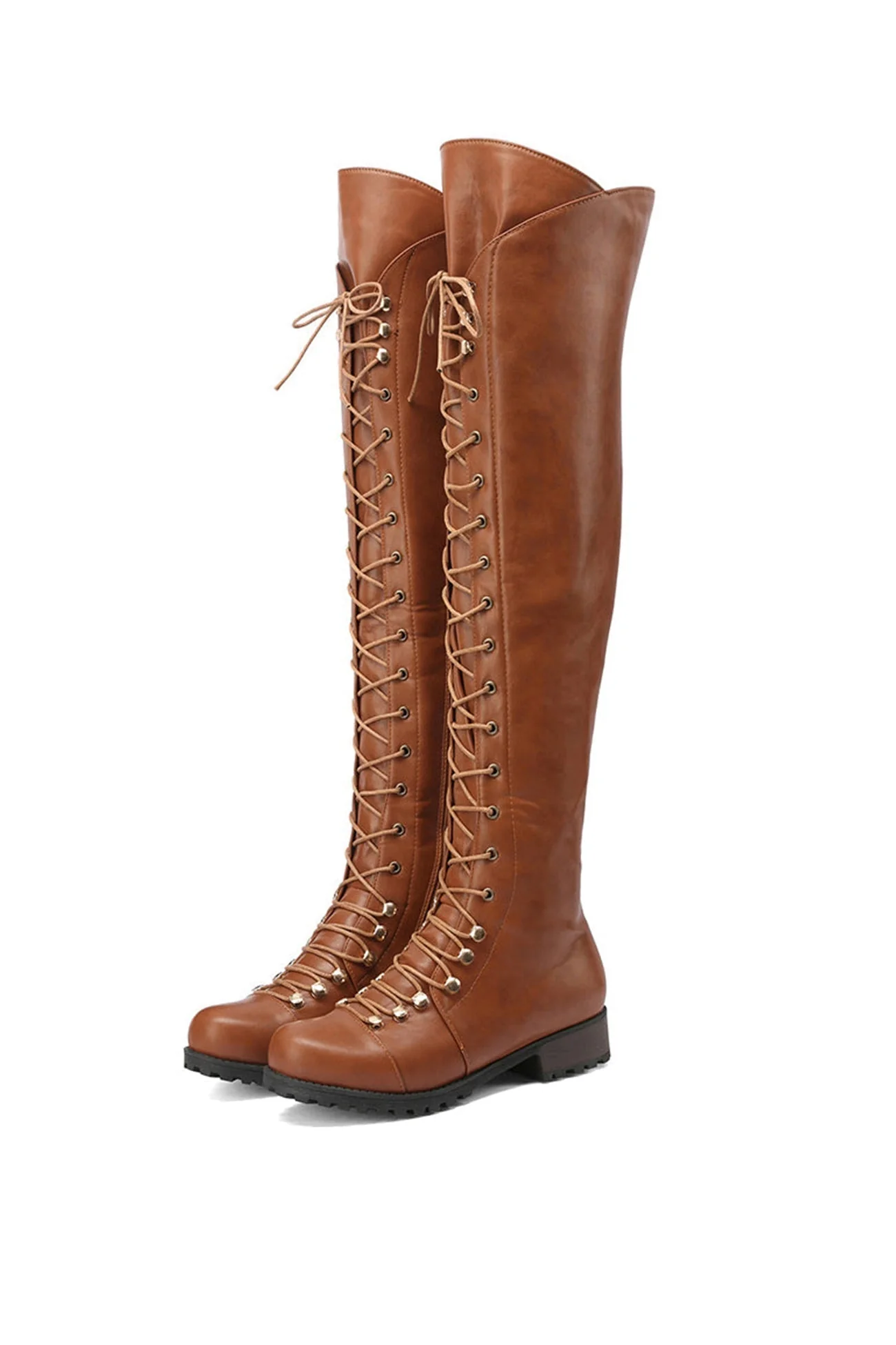 Heidi-Mode | Over-The-Knee Stiefel mit Schnürsenkeln - Image 3