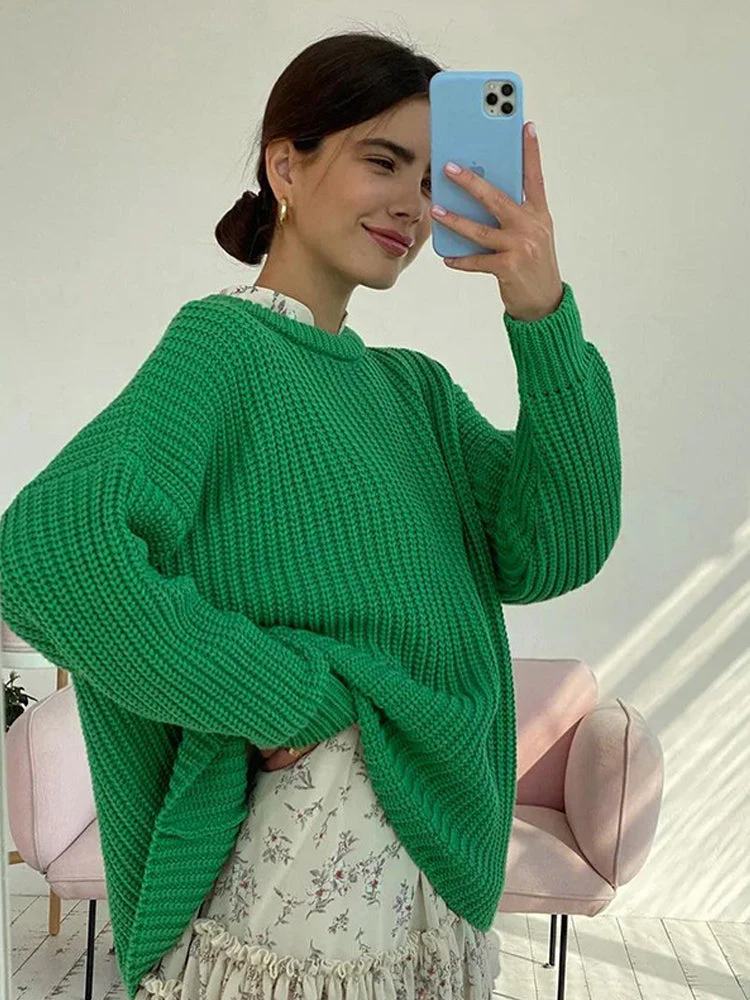 Heidi-Mode | Oversize Grobgestrickter Pullover für Damen - Image 5