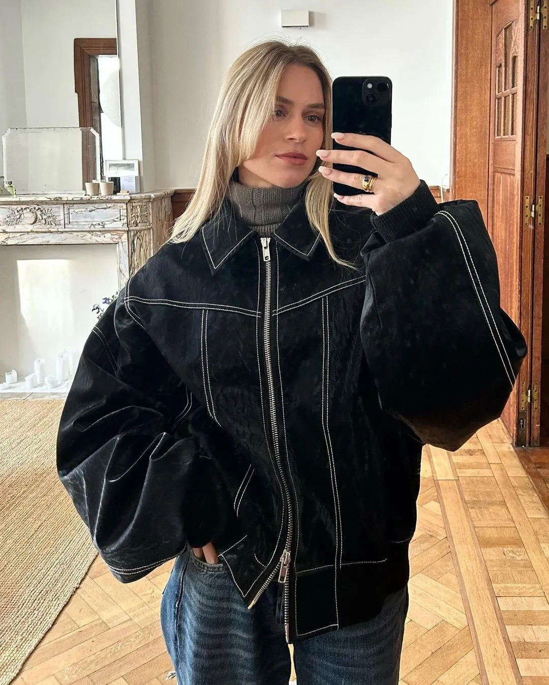 Heidi-Mode | Oversized Bomberjacke Stilvoll und Wärmeresistent Perfekt für Herbst und Winter - Image 15