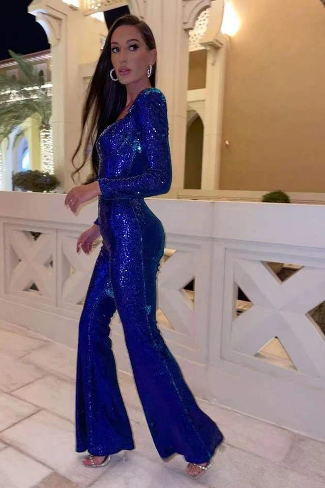 Glamouröser Damen-Pailletten-Jumpsuit mit Glitzer-Effekt und Elegantem Schnitt Heidi-Mode - Image 18