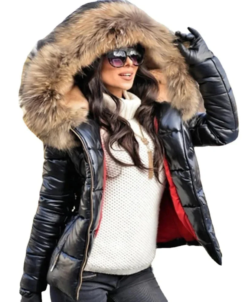 Heidi-Mode | Stylische Jacke mit Kunstfellfutter, Kapuze und Kragen - Image 9