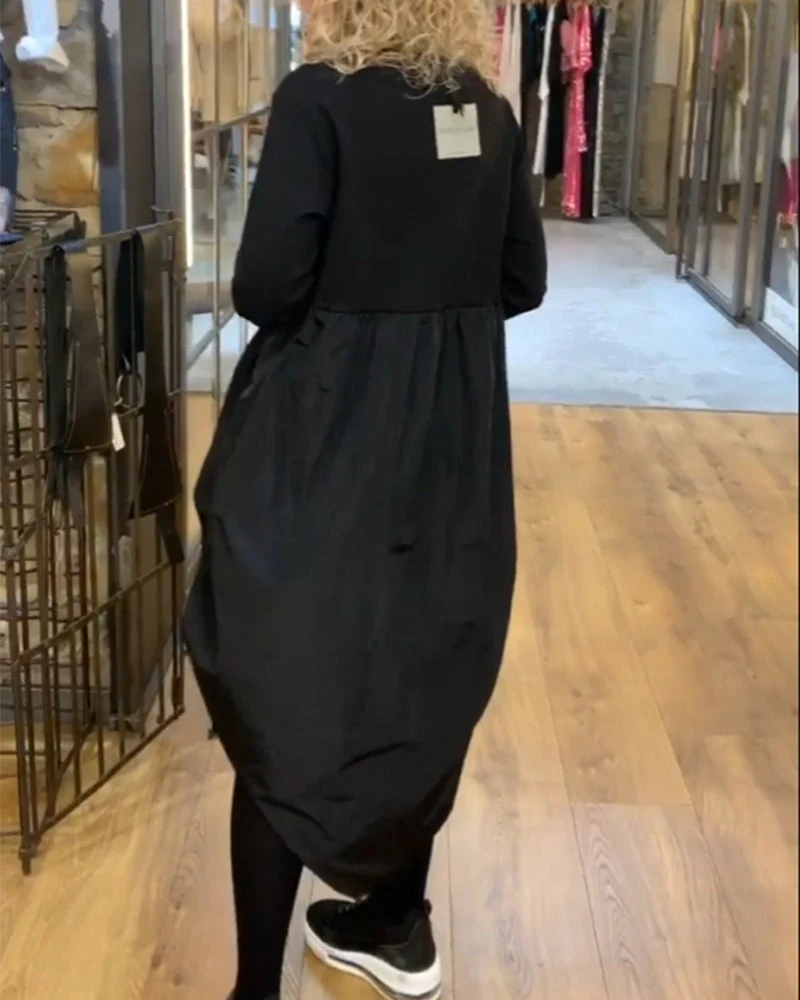 Heidi-Mode | Patchwork Kleid mit Kordelzug - Image 3
