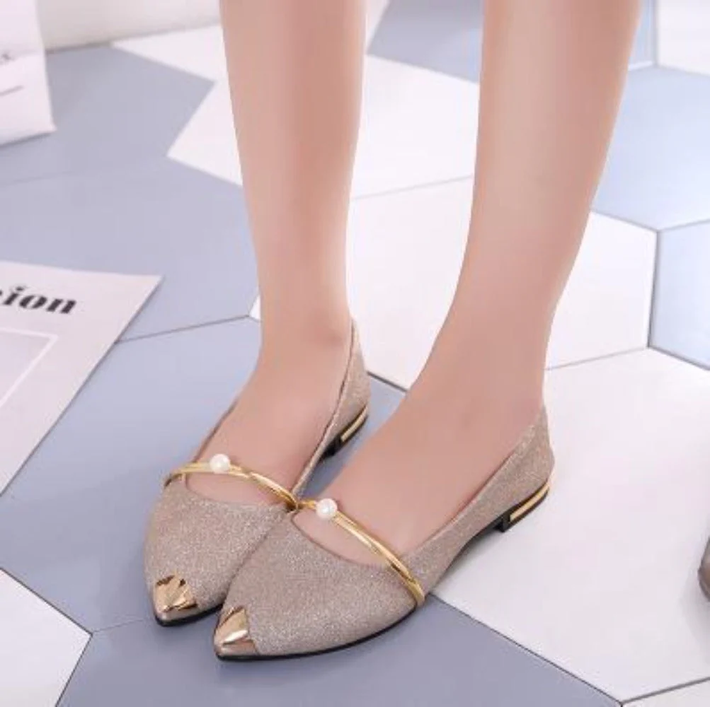 Heidi-Mode | Perlen Flache Schicke Schuhe - Image 3