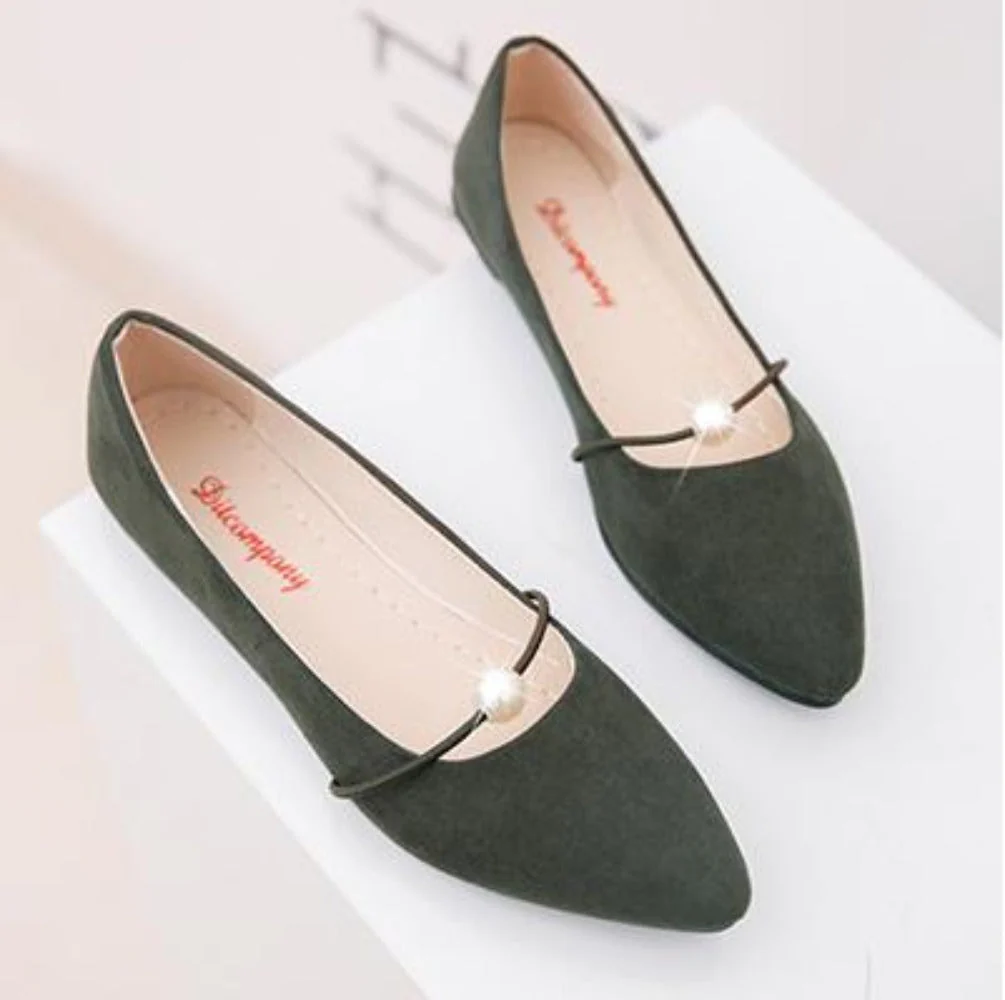 Heidi-Mode | Perlen Flache Schicke Schuhe - Image 7