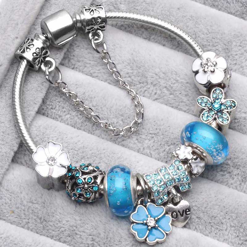 Heidi-Mode | Pfirsichblüten Charme Armband - Image 3